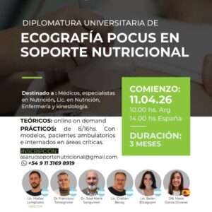 Ecografía Pocus en soporte nutricional 2026