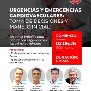 Curso Teórico en urgencias y emergencias cardiovasculares